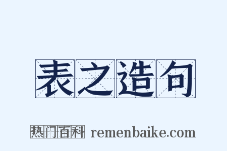 表之造句是什么意思的图片
